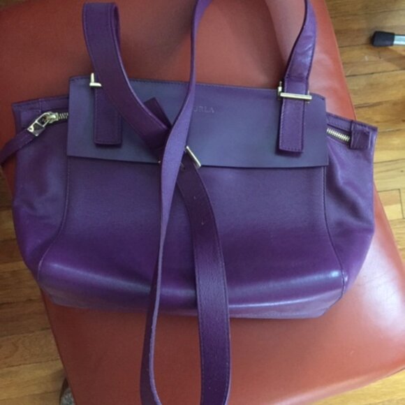 Furfla Plum Purple Purse - Picture 2 of 10